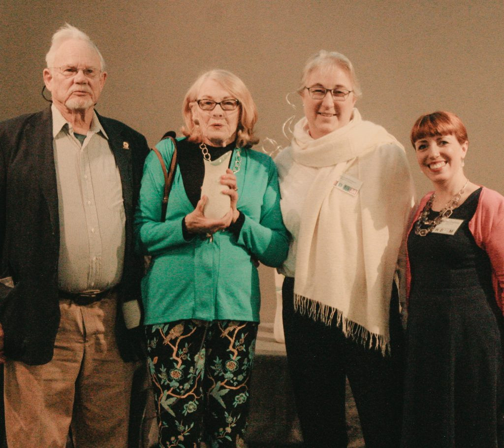We are honored to have awarded Merry and Ralph the 2019 Patrons of the Art award for all they have done for arts and culture. Above is a picture from the evening’s celebration of Merry and Ralph accepting their award from NBAM Board Member Jane Duff-Gleason and Executive
Director Ashley Occhino.