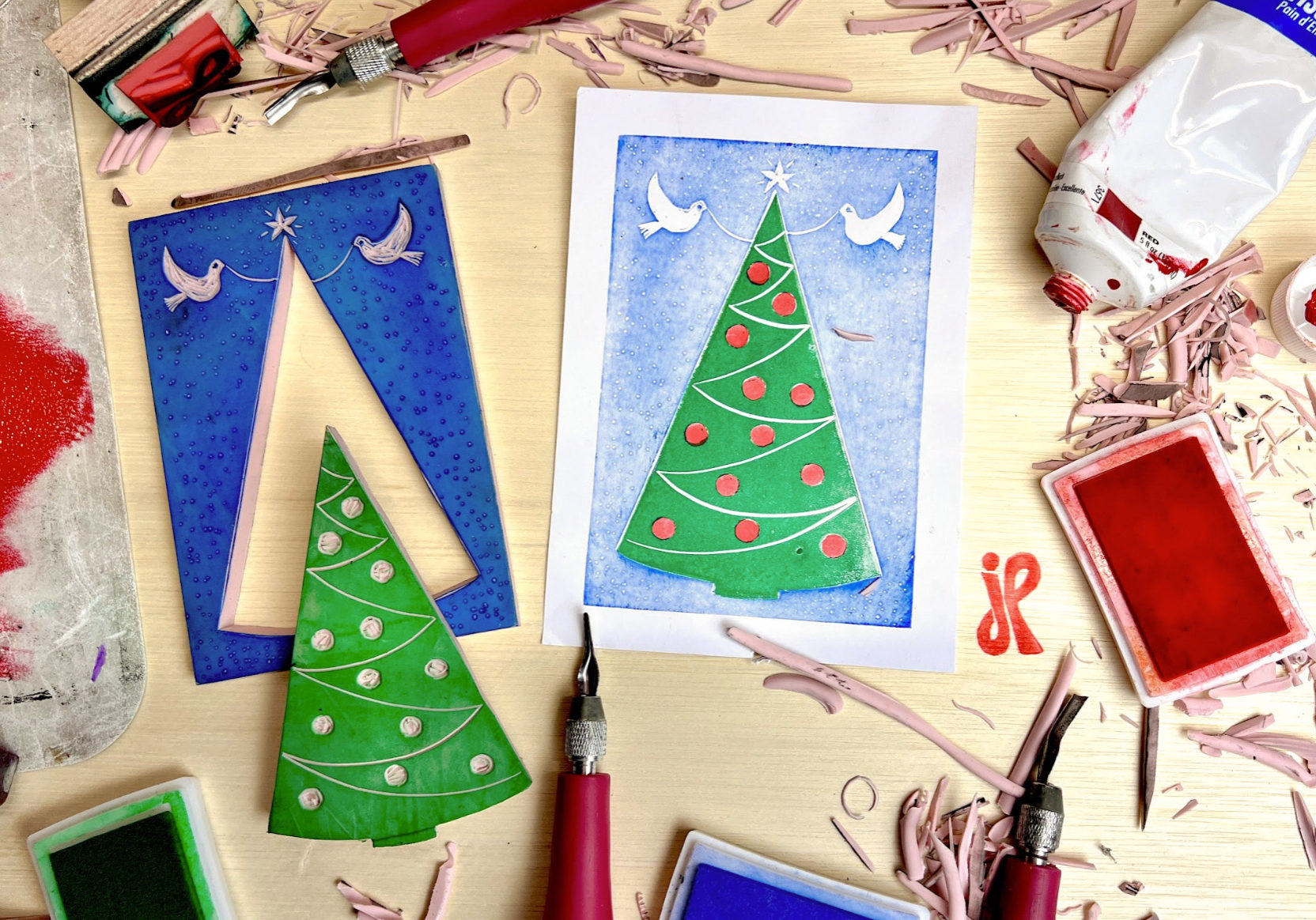 Holiday printmaking